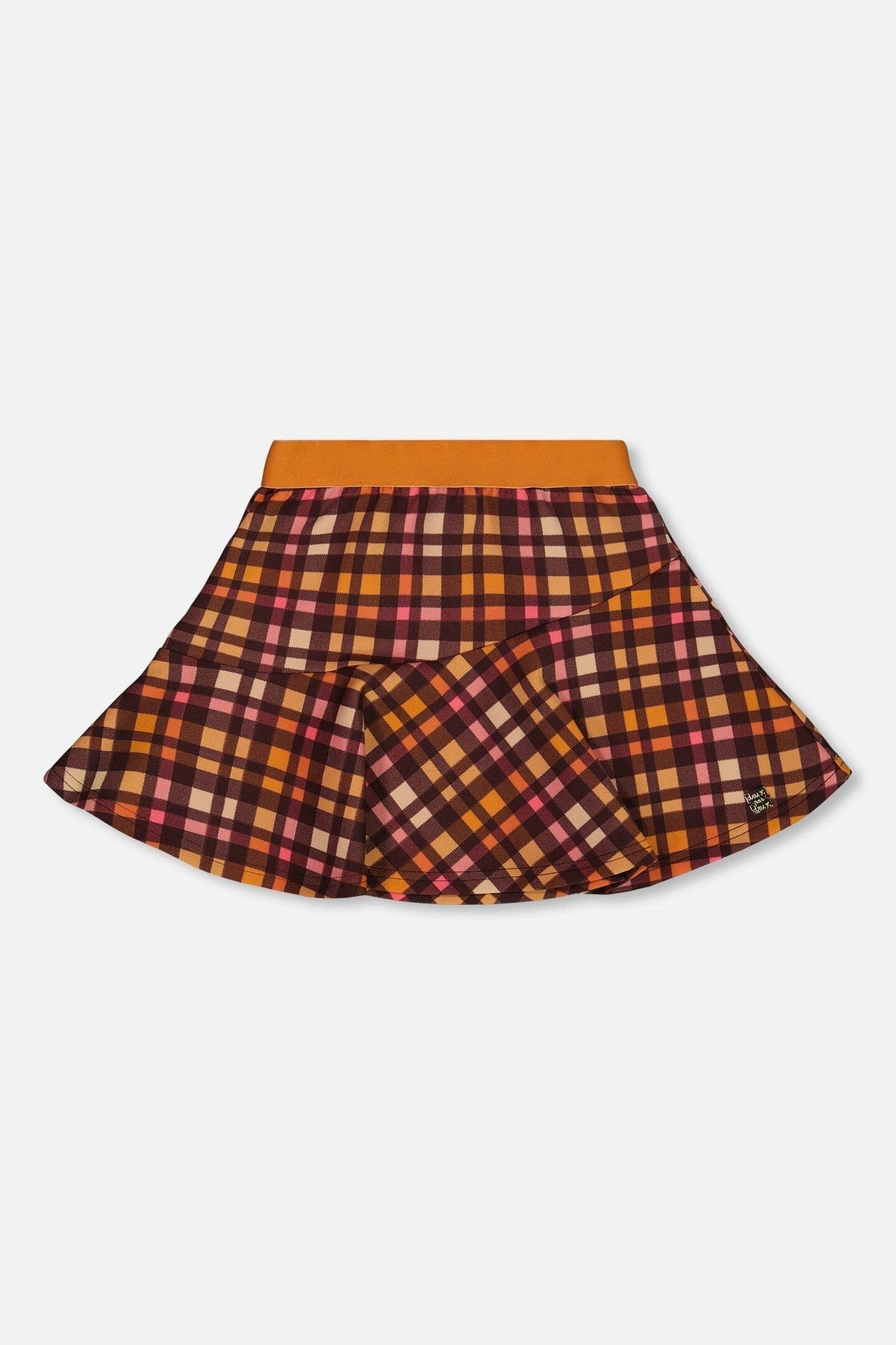 Milano Skirt Plaid Magenta And Brown