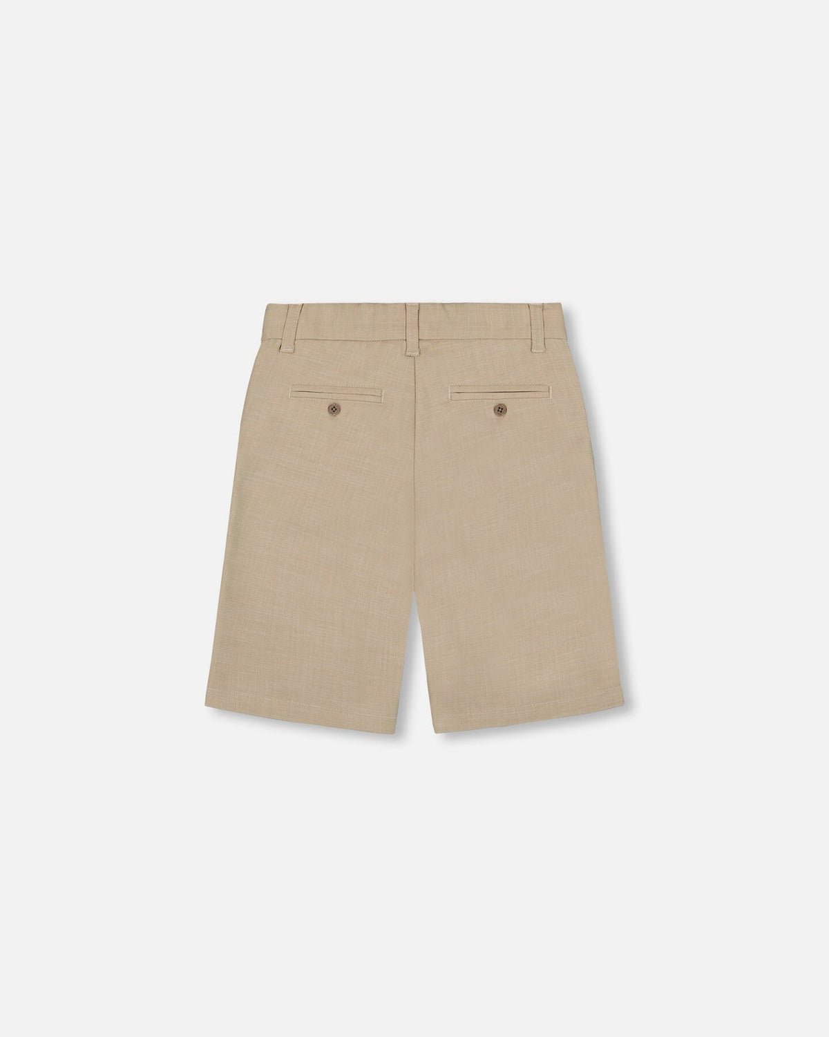 Short Bermudas à Poches Obliques Taupe Clair