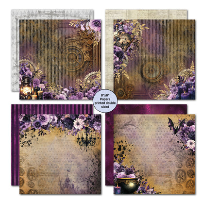 Lot de papiers 20x20 cm Gothic Innovation 3Quarter Designs