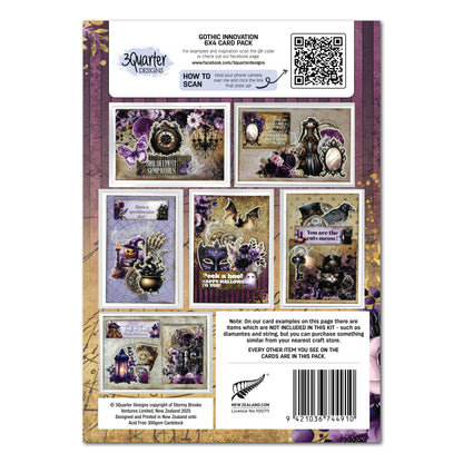 3Quarter Designs Gothic Innovation 6x4 Card Pack