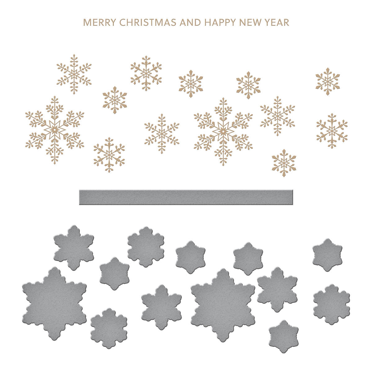 Matrice de coupe et plaque à chaud Glimmering Snowflakes de la collection Bibi's Snowflakes de Bibi Cameron
