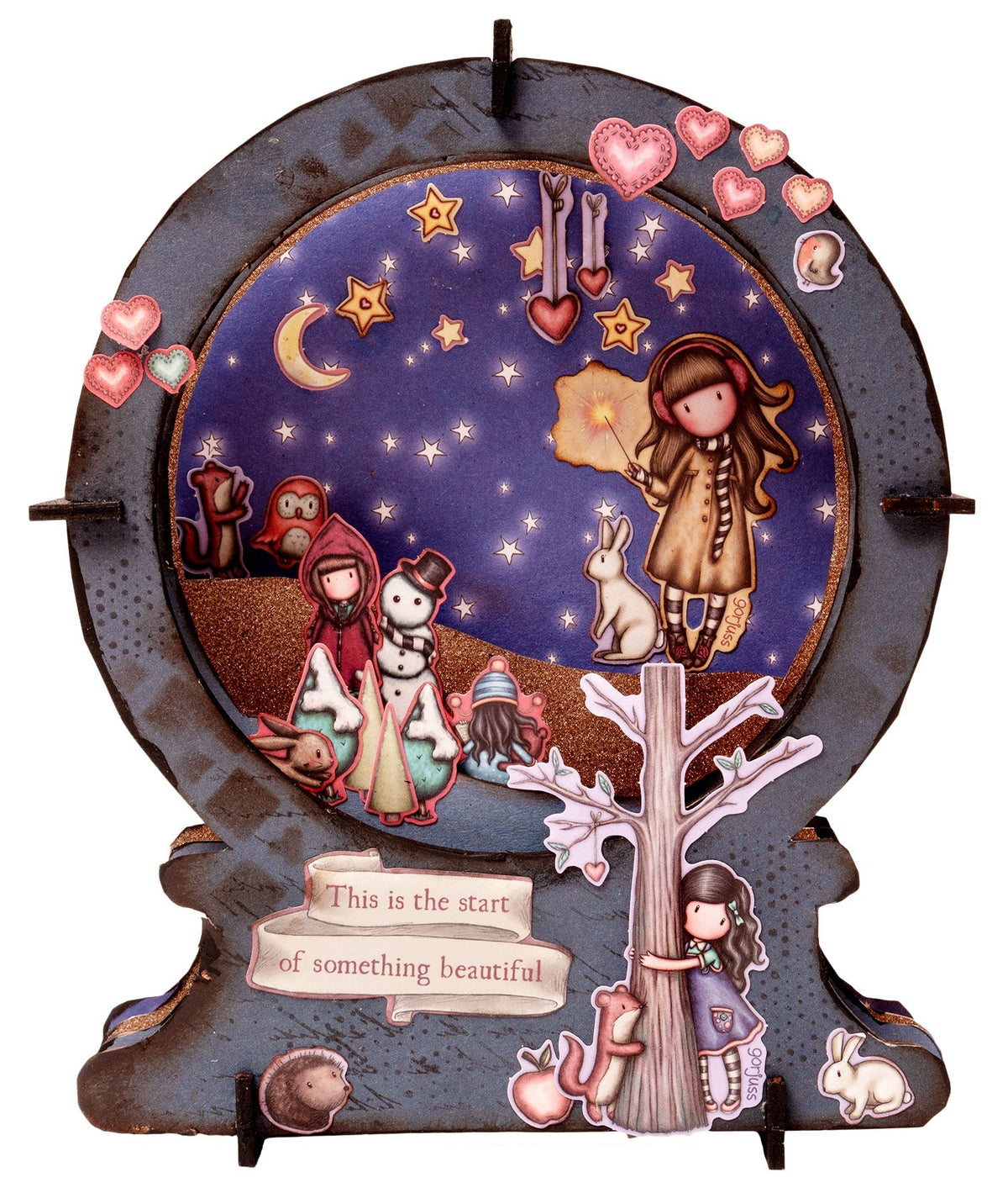 Tampon en caoutchouc SAN Growing Together Gorjuss Essentials 120x170x5mm 7 pièces réf. 521