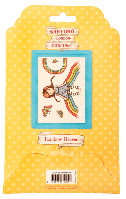 Tampon Cling SAN Rainbow Heaven Gorjuss Essentials 5 pièces