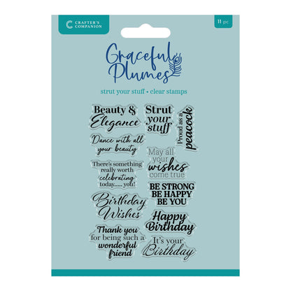 Graceful Plumes Clear Acrylic Stamp - Strut Your Stuff