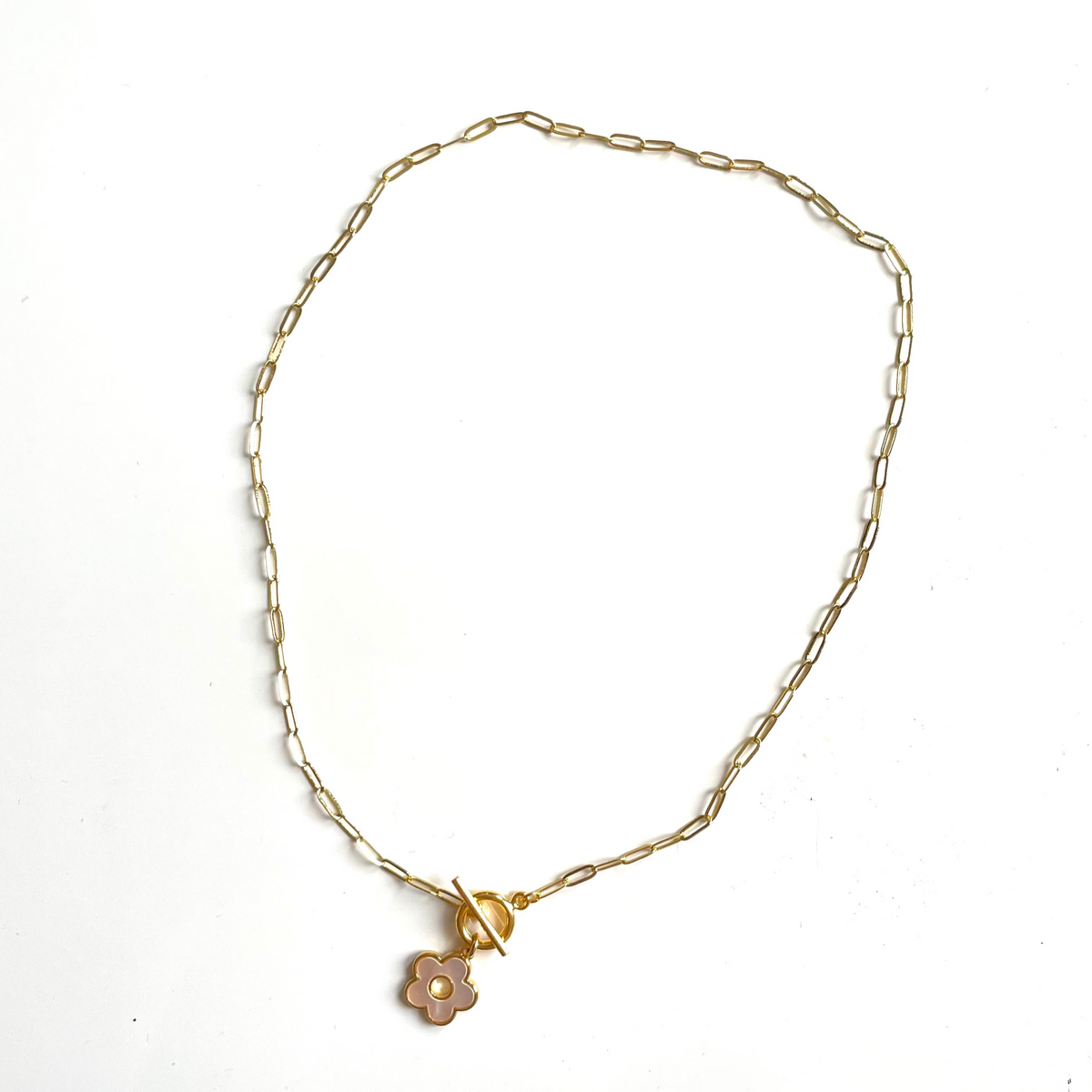 Collier chaîne avec pendentif en nacre