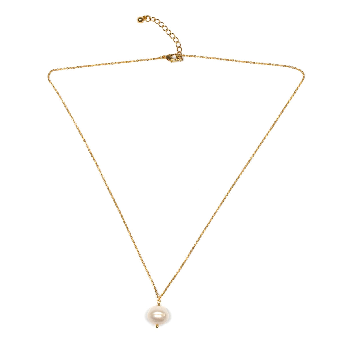 Collier perle unique - Plaqué or
