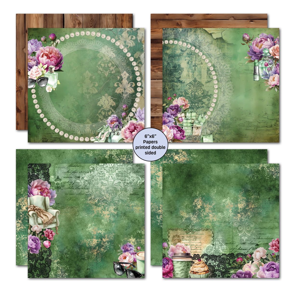 Pack de papier 6x6 "Girls Weekend" de 3Quarter Designs