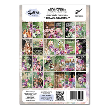 3Quarter Designs Girls Weekend - Tuck N Play Cards