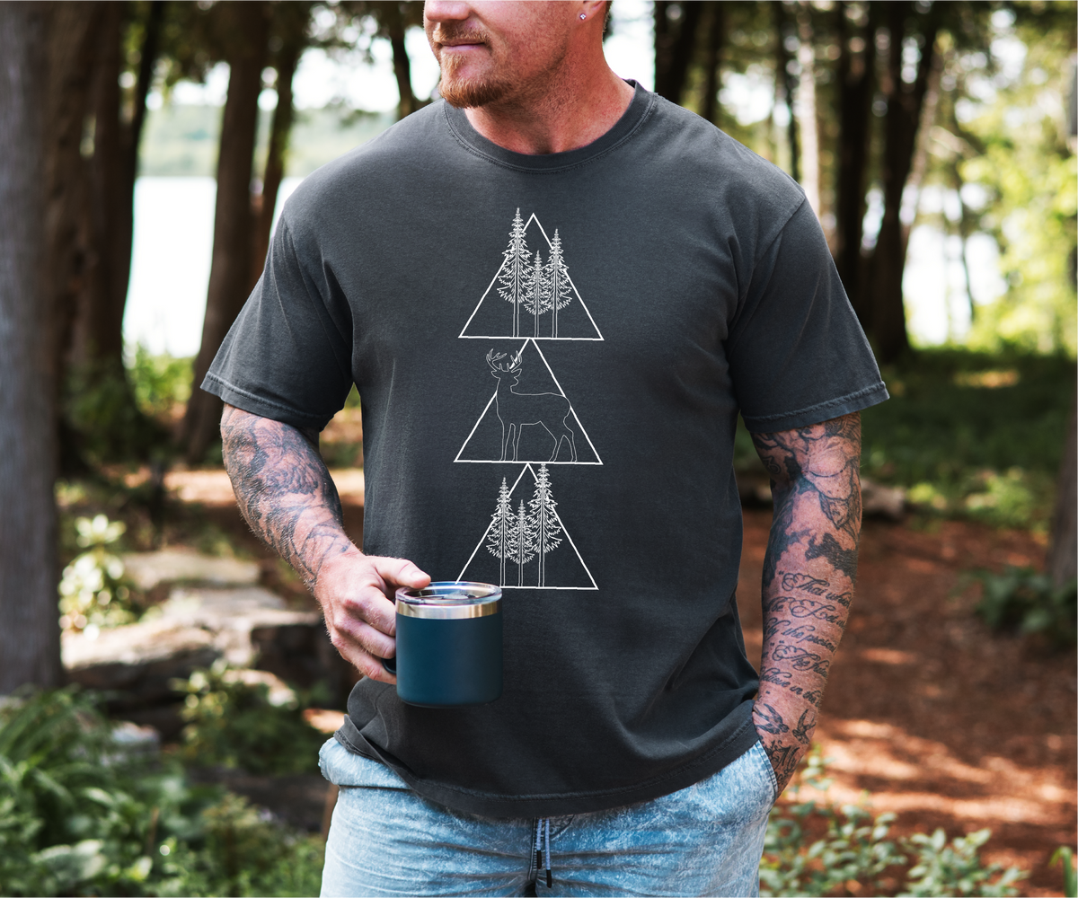 T-shirt Unisexe Chasse Géométrique