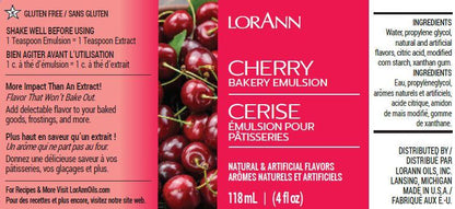 Cherry Bakery Emulsion - 4 oz. - 16 oz., 1 Gallon, 5 Gallons - Bakery Emulsions Canada - Ships Free Within Canada on Orders Above CAD $199