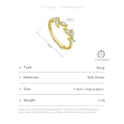 Bague Signature Marquise en Argent Sterling 925