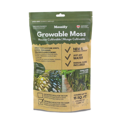 Native Boreal Mix Growable Moss for the Shade