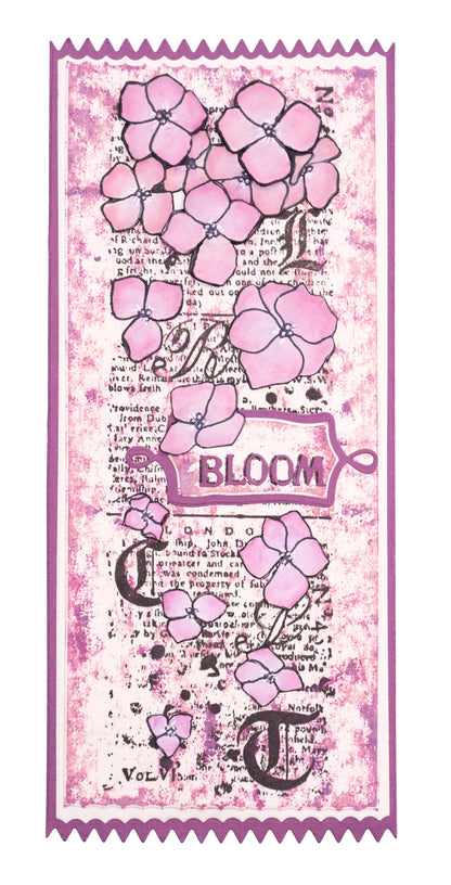 SL Tampon transparent Hortensia Collection Grunge 210x74x3mm 1 pièce n°204
