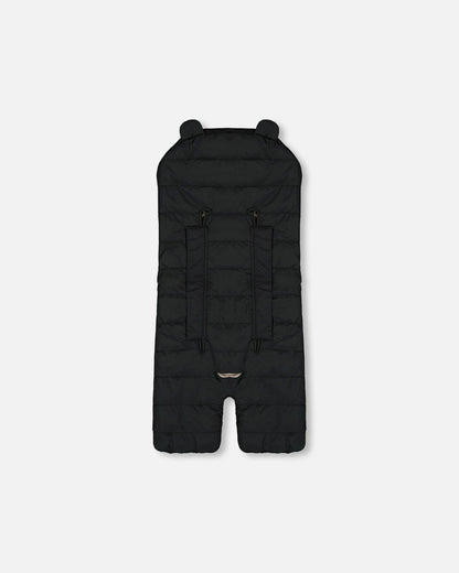 Plaid Bébé Confortable Conçu Pour Siège Auto Et Poussette Noir
