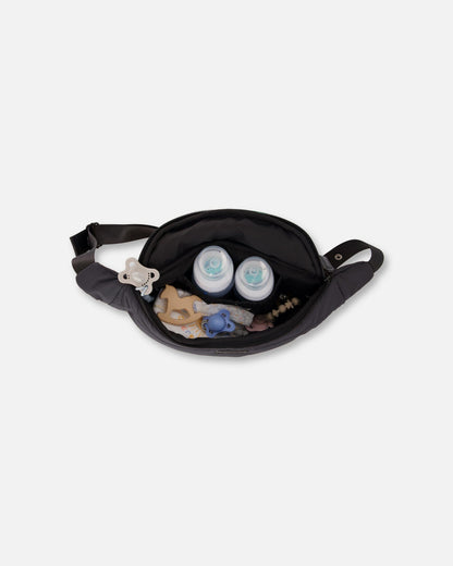 Sac à langer noir à bandoulière