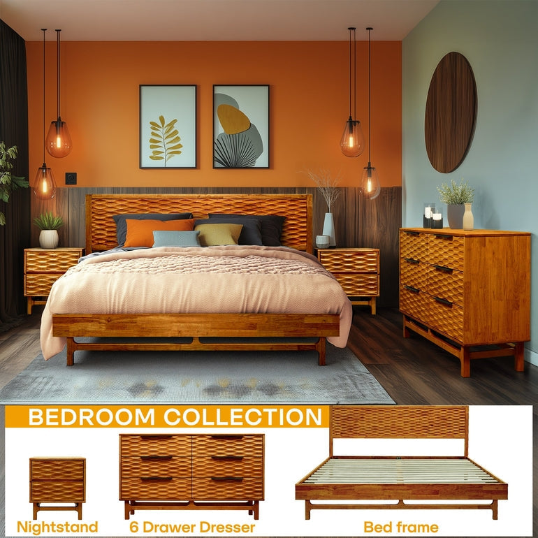 Commode Acacia Elara à 6 tiroirs pour des solutions de rangement élégantes
