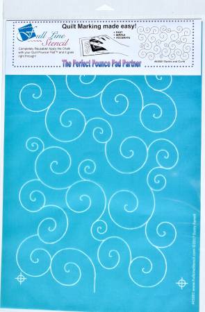 Pochoir de matelassage - Pochoir à motifs complets Spirales et boucles