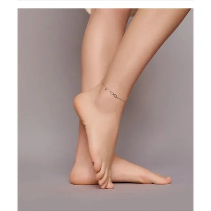 The Endless Summer 925 Sterling Silver Infinity Anklet