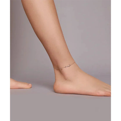 The Endless Summer 925 Sterling Silver Infinity Anklet