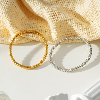 Style HANXI : Bracelet classique à billes en or