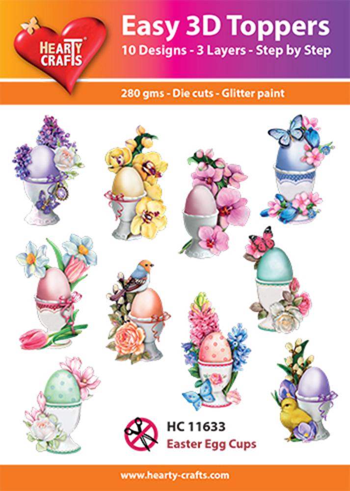 Hearty Crafts Décorations 3D Faciles – Coquetiers de Pâques