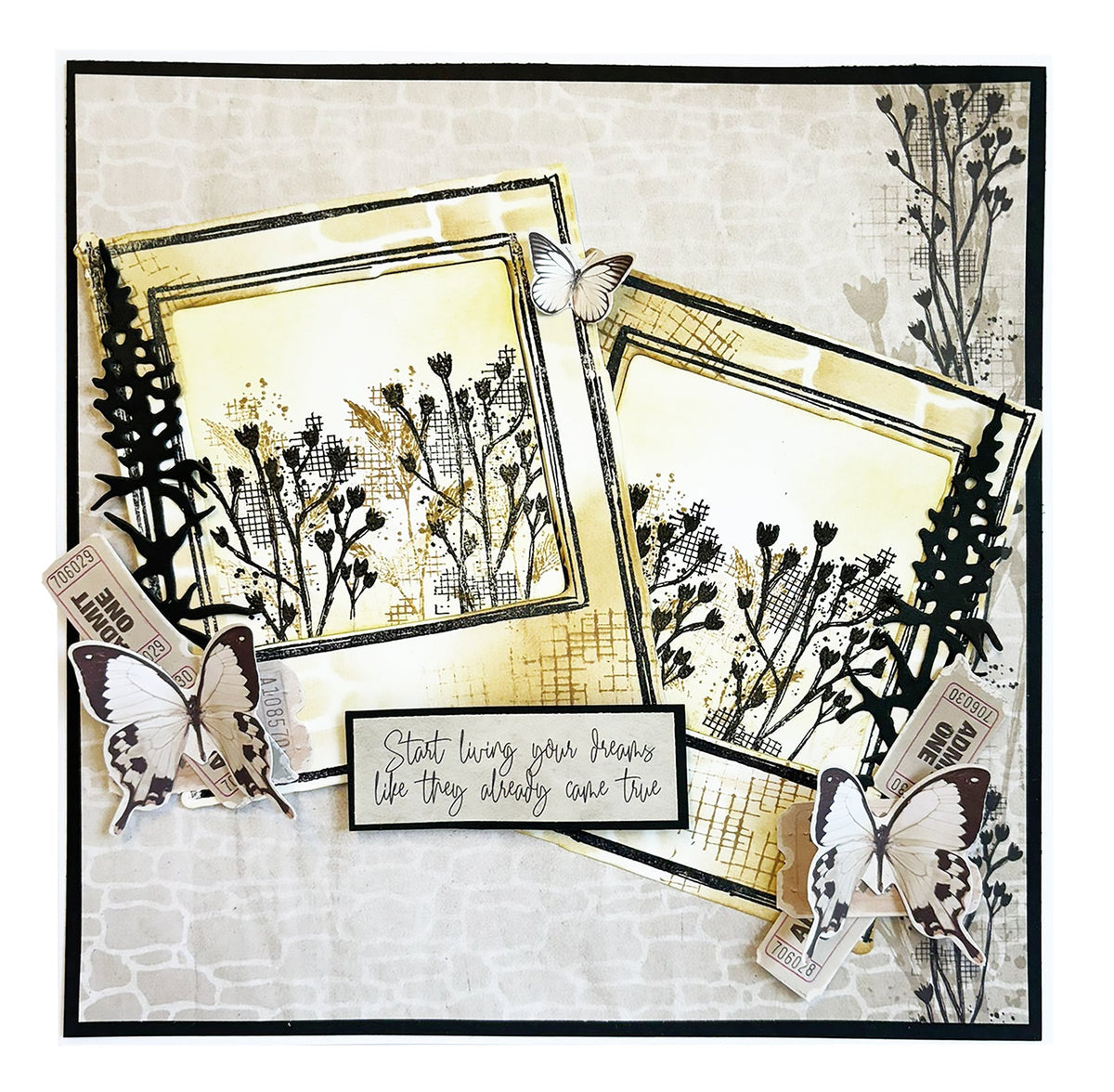 HE Tampon transparent Branches Rêve de la nature 2 - 1 pc