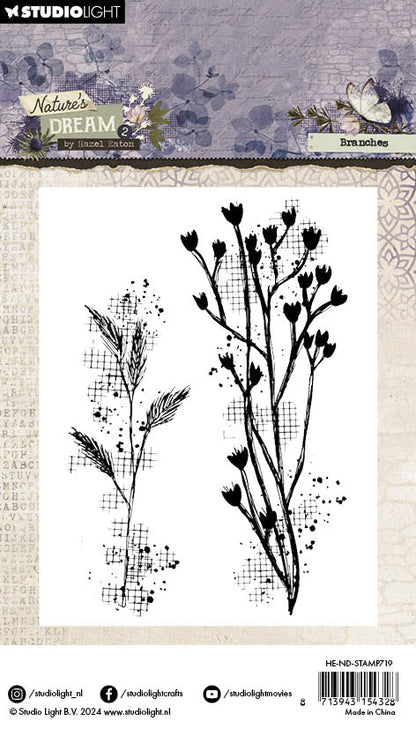 HE Tampon transparent Branches Rêve de la nature 2 - 1 pc