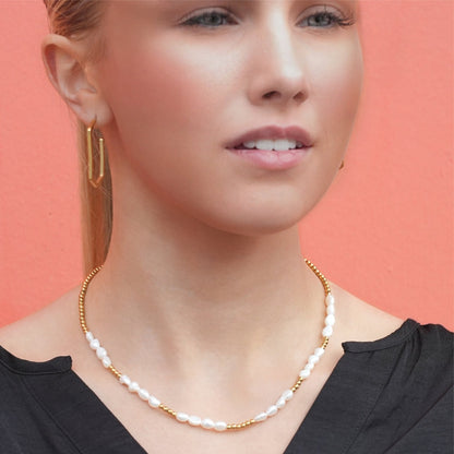 HELGA : Brins de beauté - Collier perles et billes mélangées
