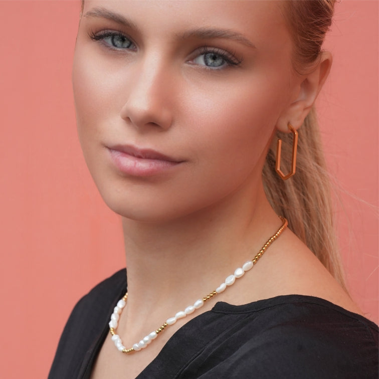 HELGA : Brins de beauté - Collier perles et billes mélangées