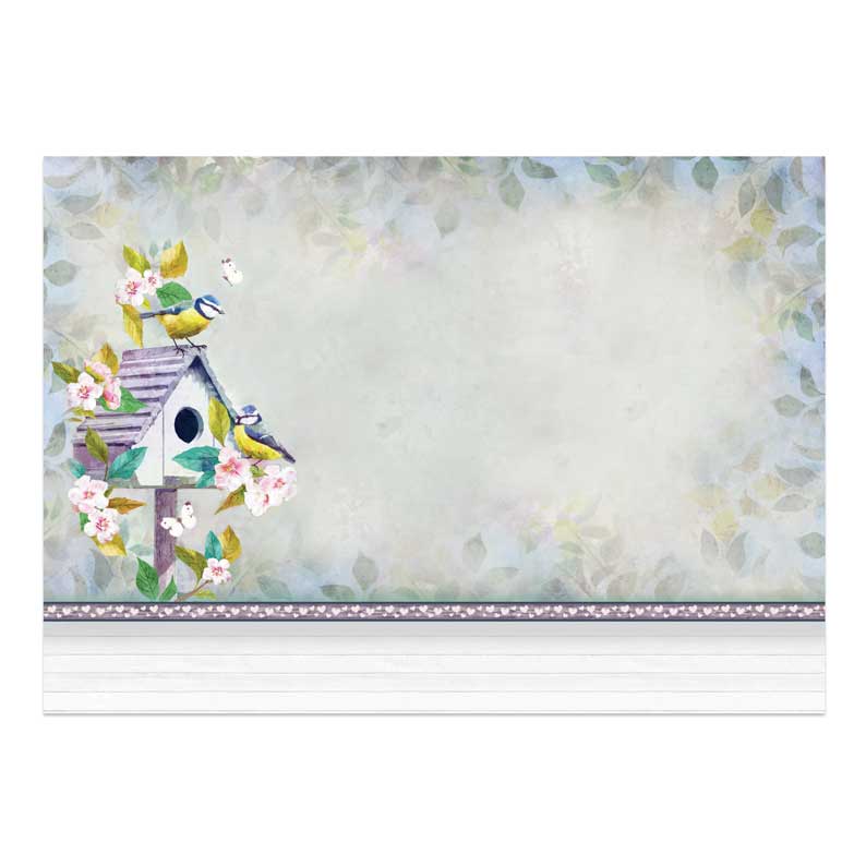 Bonjour Ensemble de grandes décorations printanières – Doux foyer, doux oiseau