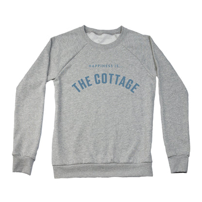 Women's Cottage Collegiate Crew Sweatshirt, Heather Grey
