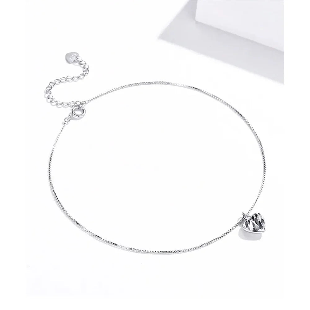 The Essential 925 Sterling Silver Charm Anklet