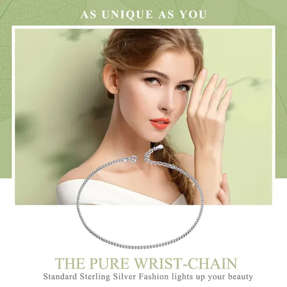 The Essential 925 Sterling Silver Charm Anklet