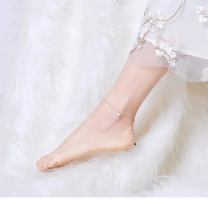 The Celestial 925 Sterling Silver Star Anklet