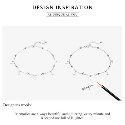 The Modern Geometric 925 Sterling Silver Anklet