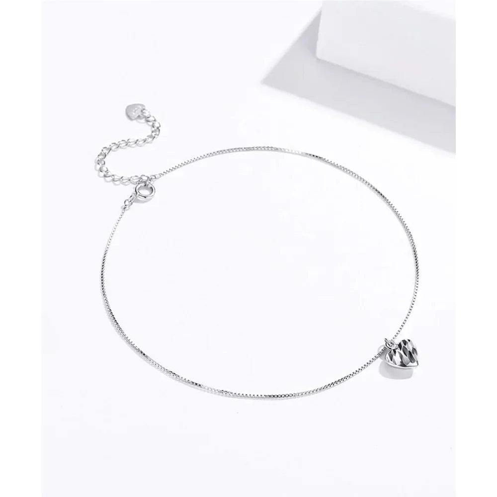 The Essential 925 Sterling Silver Charm Anklet