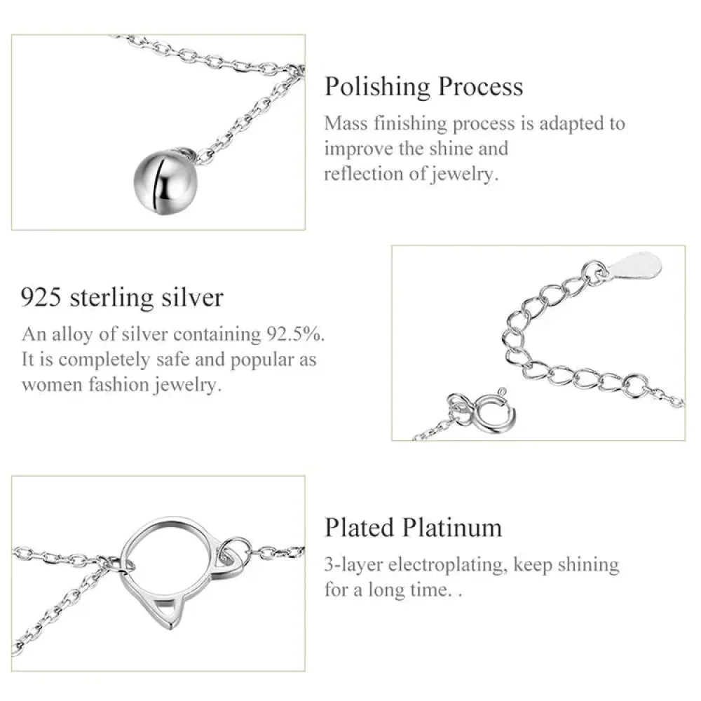 The Essential 925 Sterling Silver Charm Anklet