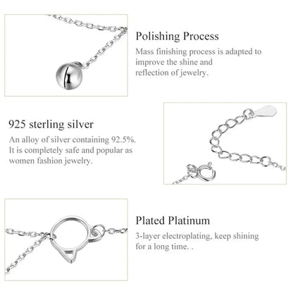 The Essential 925 Sterling Silver Charm Anklet