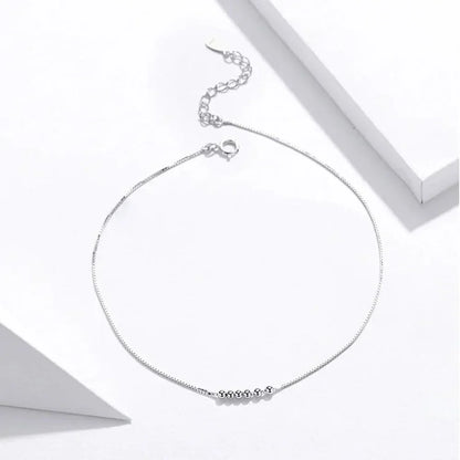 The Essential 925 Sterling Silver Charm Anklet