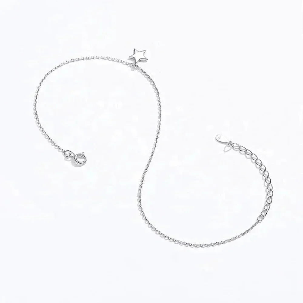 The Celestial 925 Sterling Silver Star Anklet