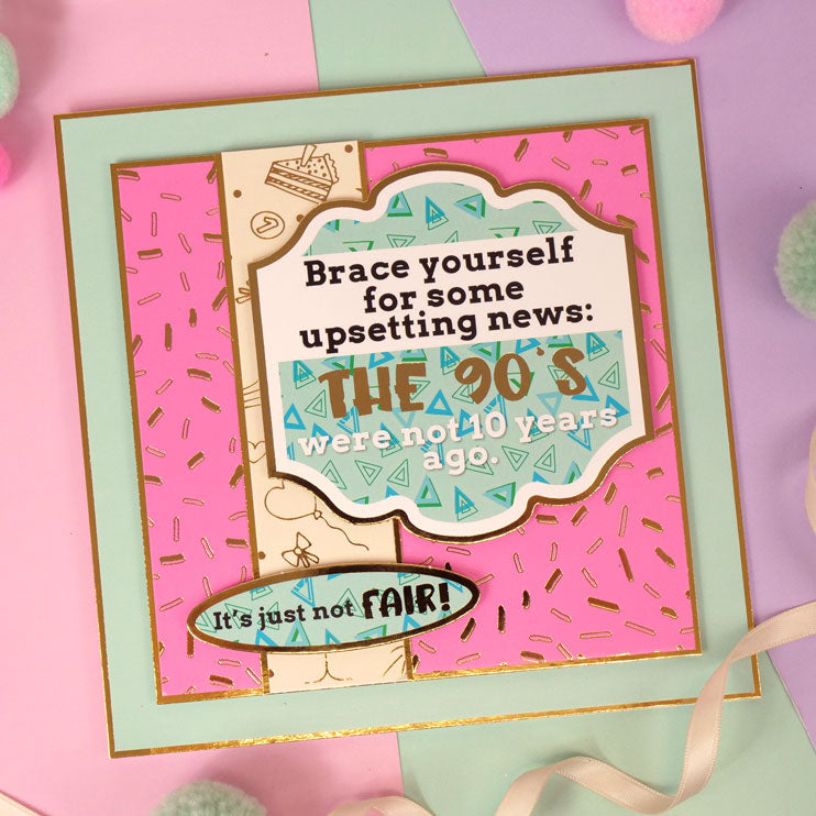Feuille de décoration Hunkydory Humour - Qui compte ?