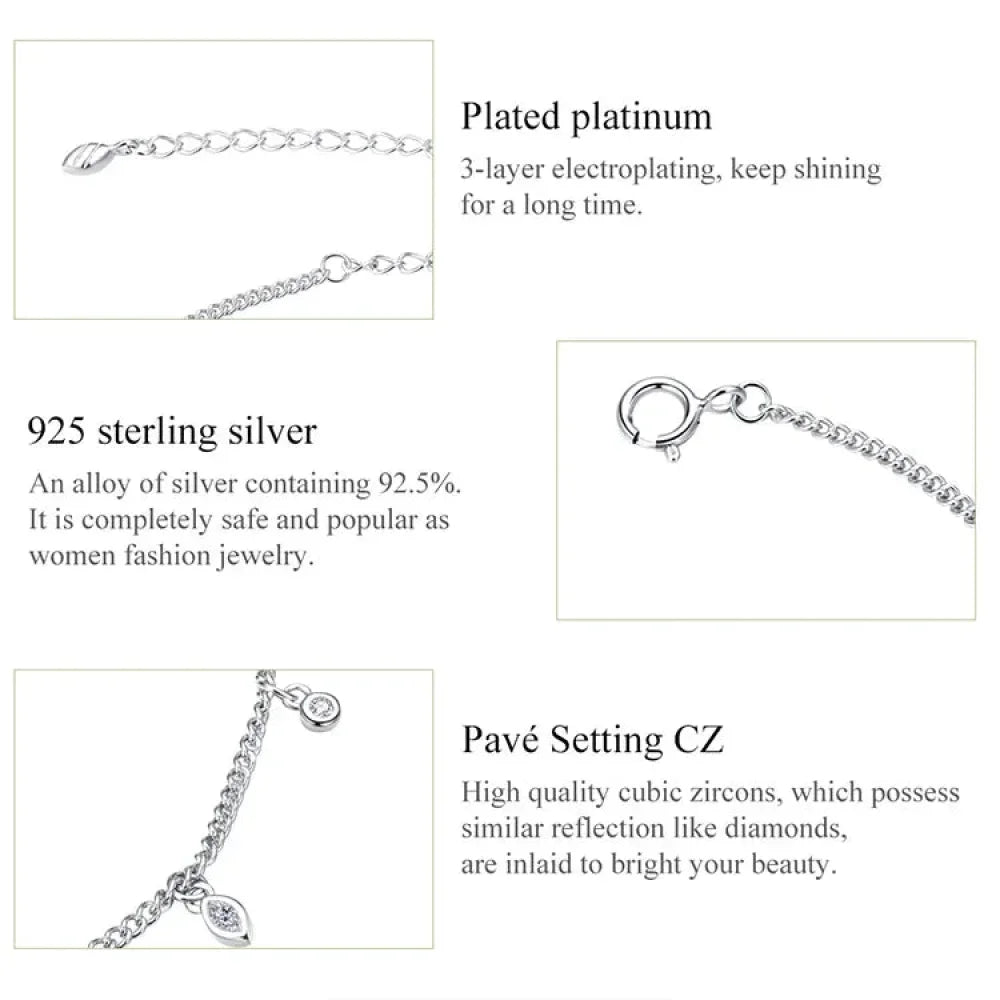 La Cheville à Grelots Minimaliste en Argent Sterling 925