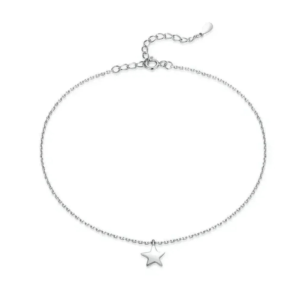 The Essential 925 Sterling Silver Charm Anklet