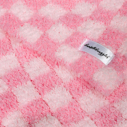 Doudou à carreaux fantaisie en coton