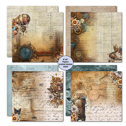 3Quarter Designs Invention Age Pack de papiers 8x8