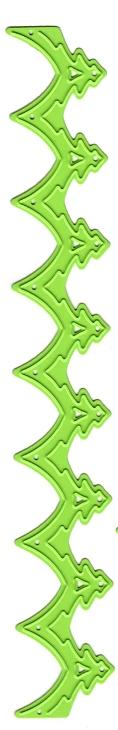 Matrices de découpe pour bordures entrelacées - Sapins de Noël