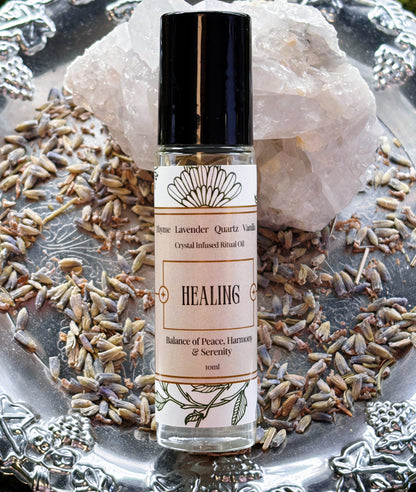 Healing Crystal Infused Ritual Oil