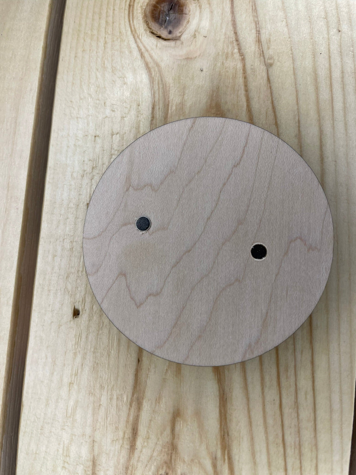 Newfoundland Round Wooden Fridge Magnet