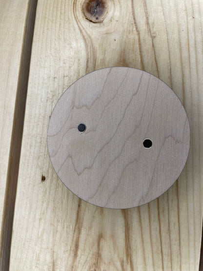 Newfoundland Round Wooden Fridge Magnet