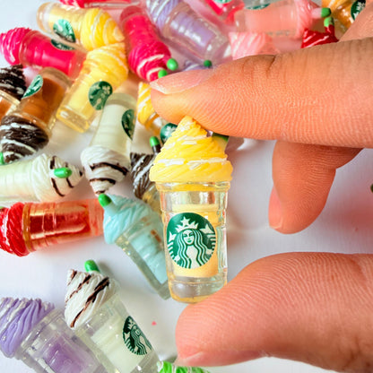 Breloques de boisson Frappuccino mixtes pour l'artisanat de bricolage
